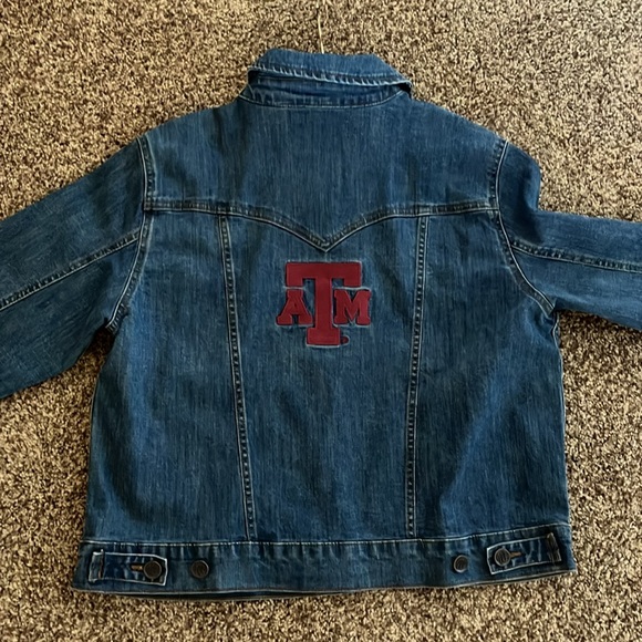 Wrangler Texas A&M Women’s Jean Jacket Size XL - Picture 1 of 6